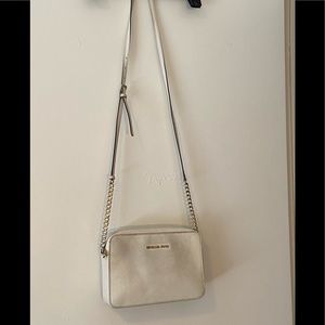 White Michael Kors Crossbody Purse